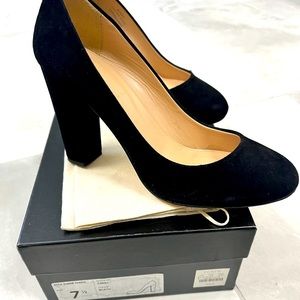 J.Crew Black Etta Suede Pumps size 7.5
